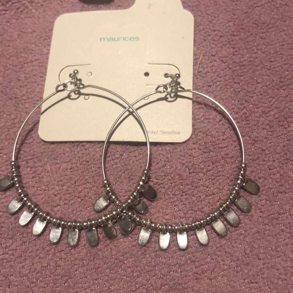 Brand new beautiful silver Maurice’s earrings